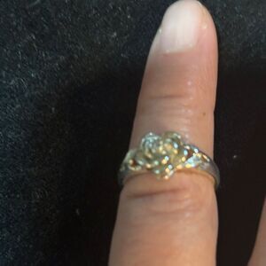 925 Solid Rose Ring size 7